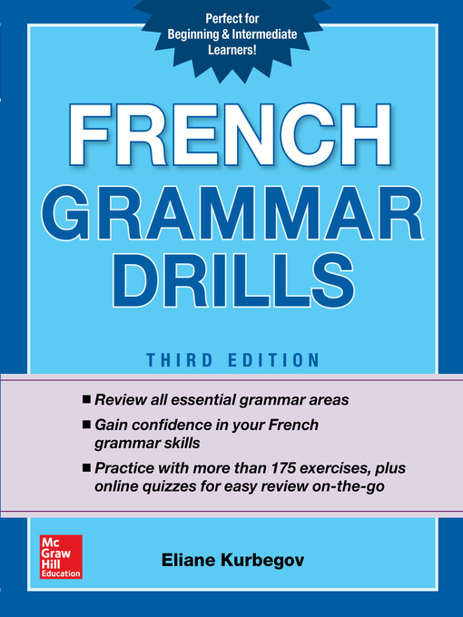 Title details for French Grammar Drills by Eliane Kurbegov - Available